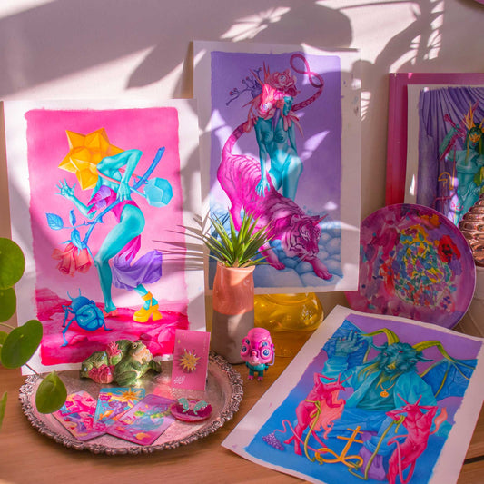 The Major Arcana Paintings by Zeke's Lunchbox