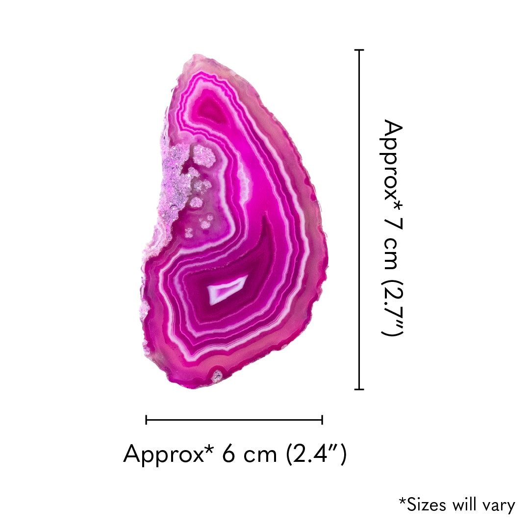 Crystal - Pink Agate Slice
