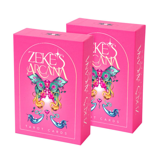 (2 Pack) Zeke's Arcana Colourful Unique Tarot Card Deck