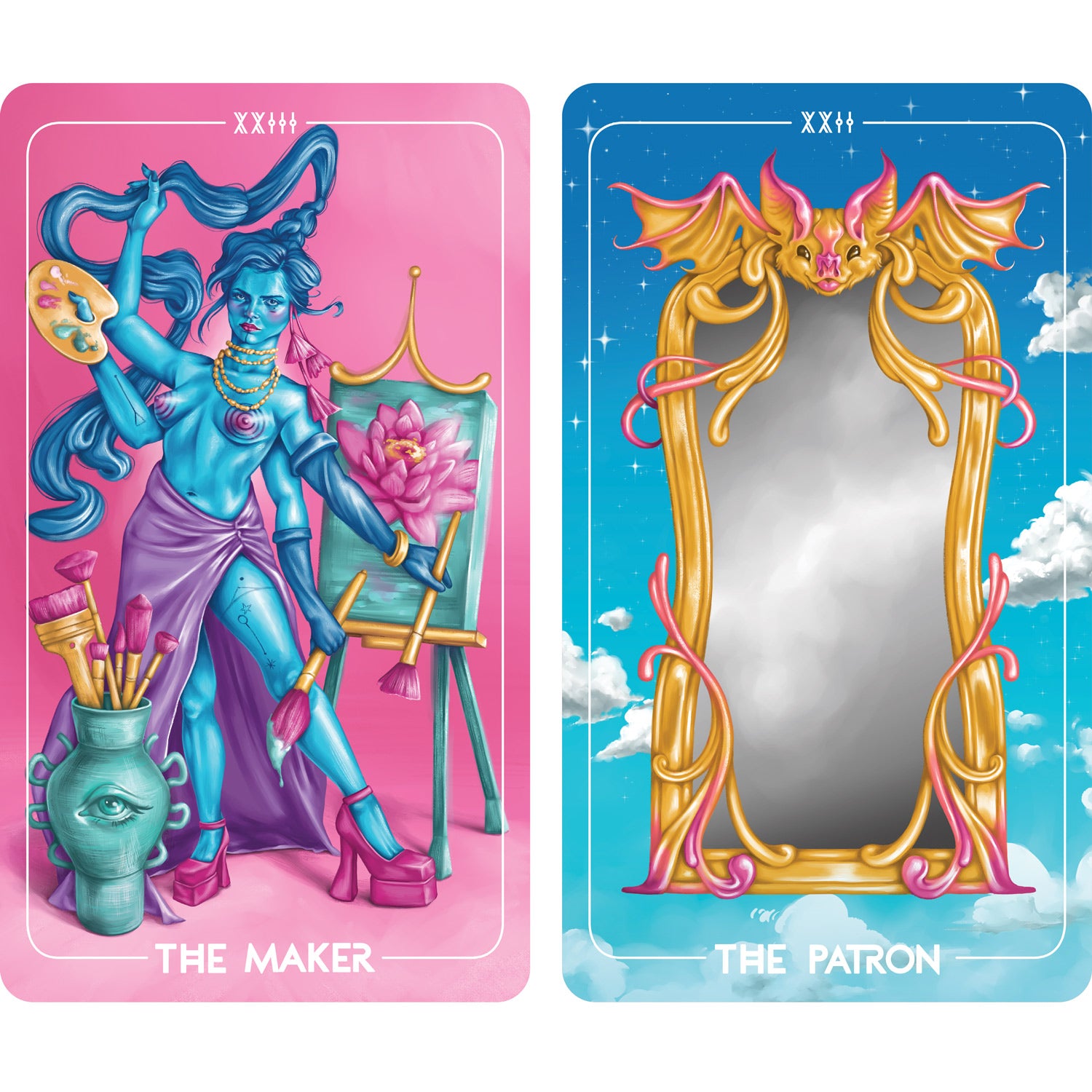 Zeke's Arcana: the cute, pink tarot deck with artistic, quality cards –  Zeke's Lunchbox