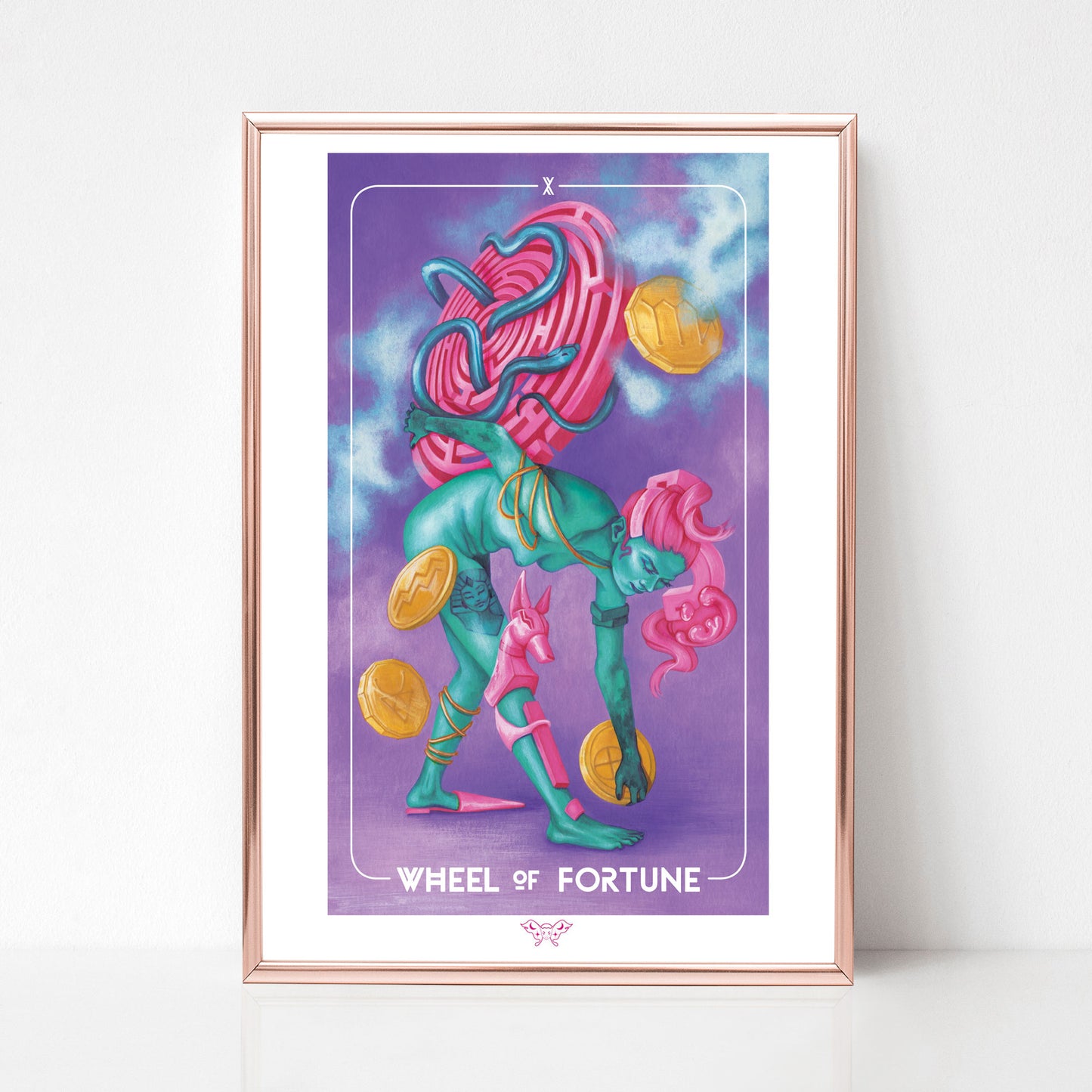 The Wheel of Fortune Tarot - A4 Art Print